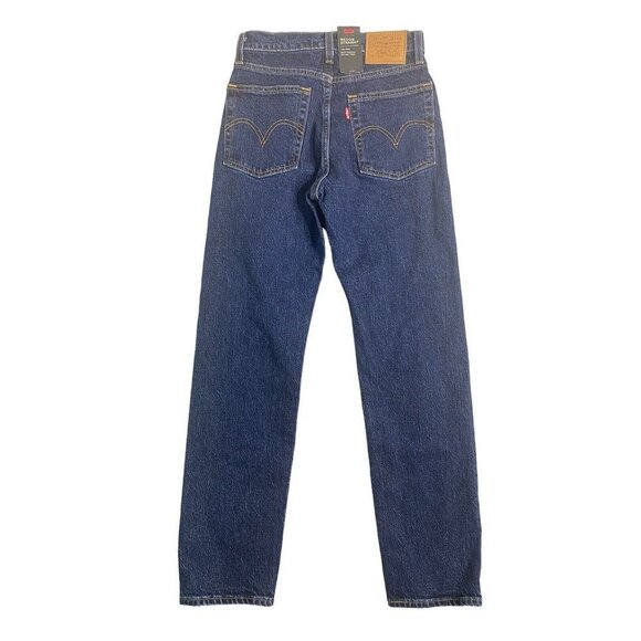 Levi's Premium Wedgie Straight Fit Salsa Charleston Outlasted Dark Wash 23X28 - Picture 5 of 13